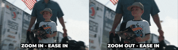 Speed zoom out transition